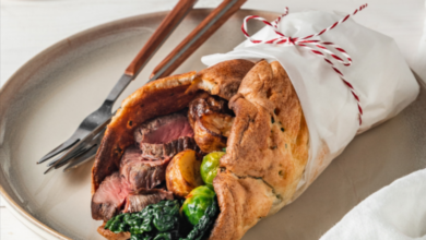 Roast dinner Yorkshire pudding wraps