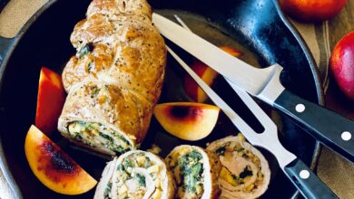 Wed 2 Nov - Nectarine Stuffed Pork