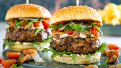 Best burger and mushroom recipes
