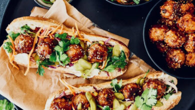Pork meatball subs
