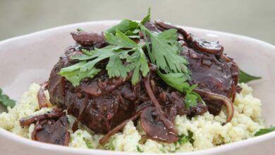 Ostrich Fillet with Parmesan Millet