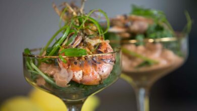 Prawn Cocktail with fresh herb gremolata