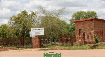Giyani cemetery entrance.
