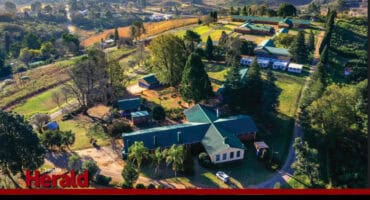 An aerial view of the Haenertsburg Primary School.