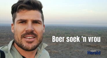 A selfie of Francios with the bushveld behind him.