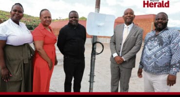 Matsha Mpiti, Rolda Ledwba, Mayor Pule Shayi, Matsebe Phasha and Nyiko Baloyi.