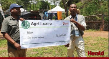 Ntwanano Mabunda receives his voucher.