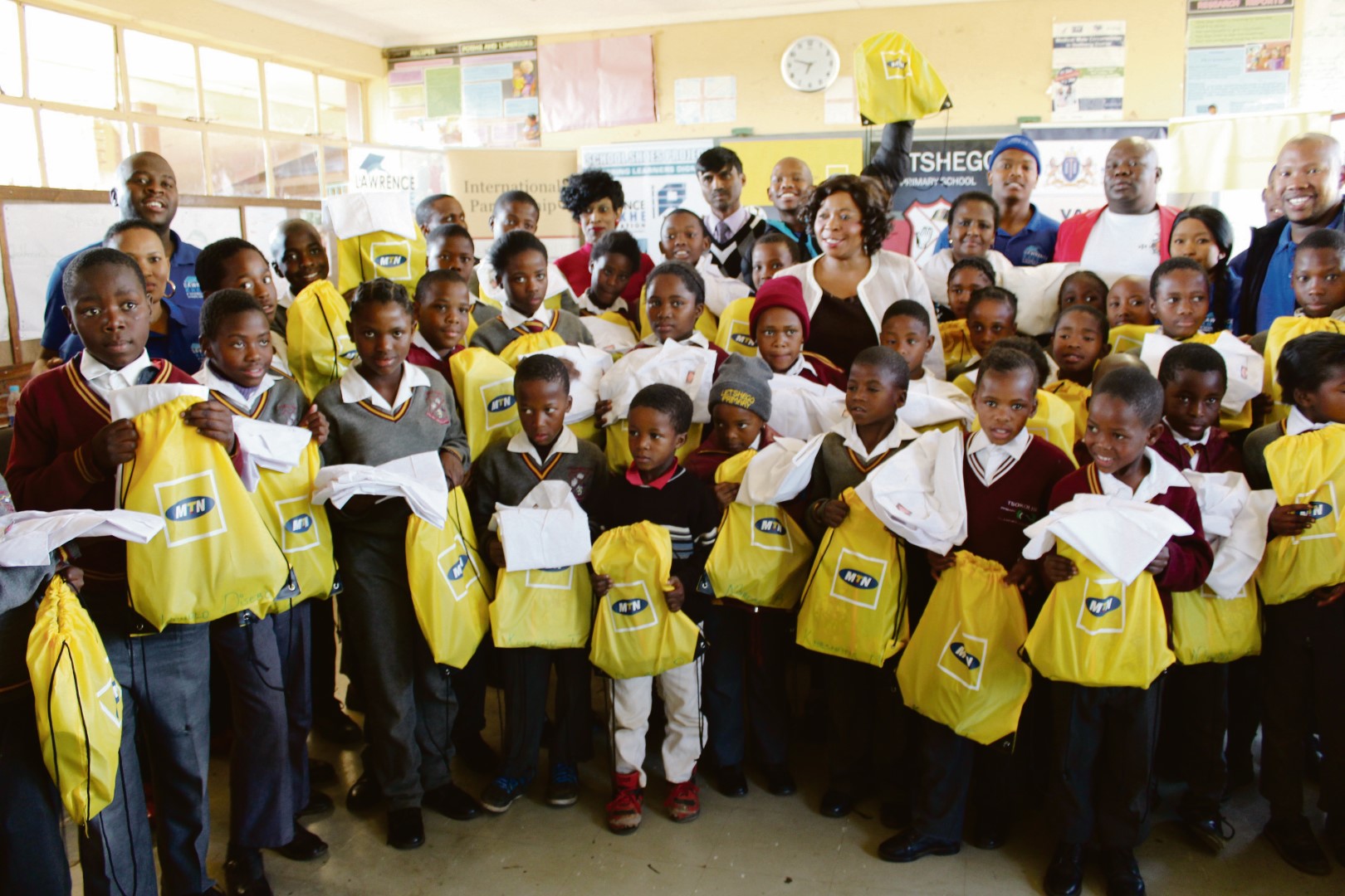 MTN, AcerloMittal and Lawrence Khekhe foundation give to the needy.