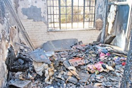 The room where the fire started.