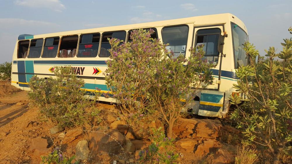 The bus that lost control