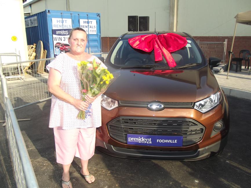 Geraldine Clulee, the winner of the Ford Eco Sport