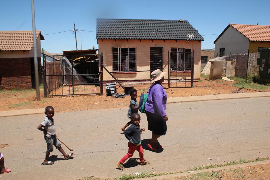 The vandalised house at Wedela in Skopas Section