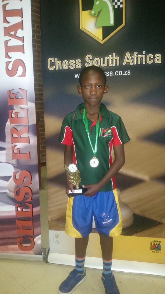 Lonwabo Fihla after he was crowned as national champion.