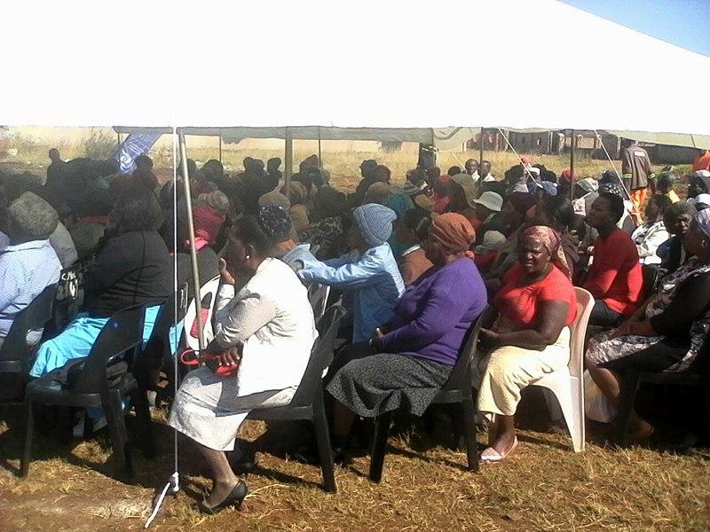 During the event dedicated to helping the elderly