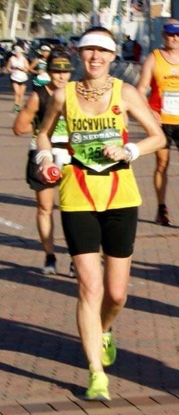 Elmarie Hayes in action during the recent Comrades