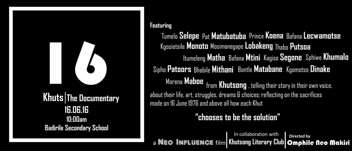 The official poster containing the names of the creatives