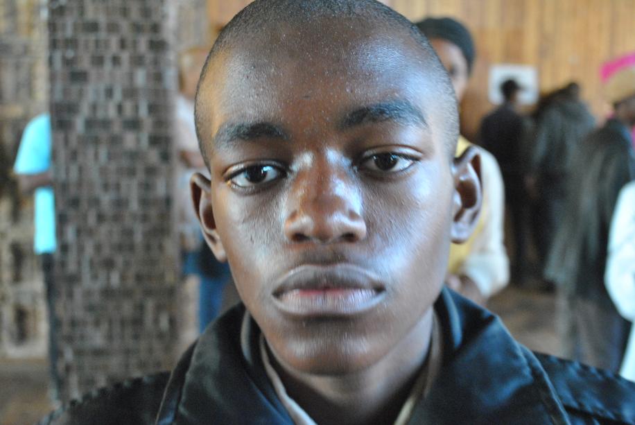 The young artist Bonolo Lefenya