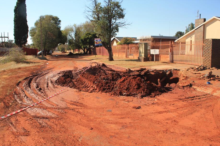 Areas such as Van Riebeeck Street were again badly hit by water problems during the past week.