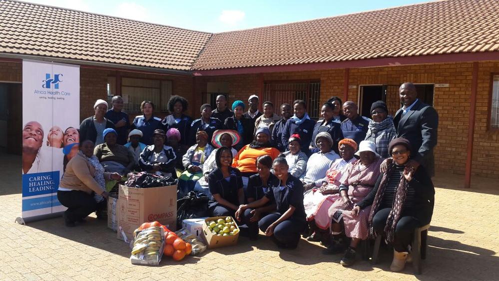Fountain of Healing and Africa Health Care nursing college at Rudo Home ­Based Care.