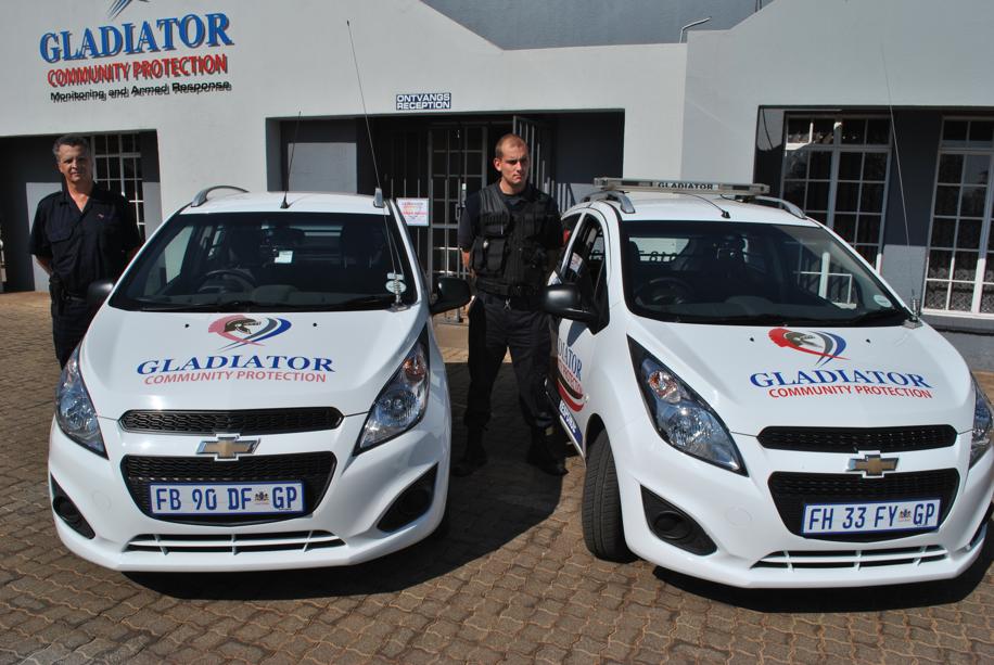 Arrmed Response Officers Stoffel Schuttle and Eugene Joubert