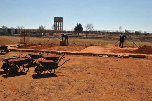 The soil that used to manufacture bricks 