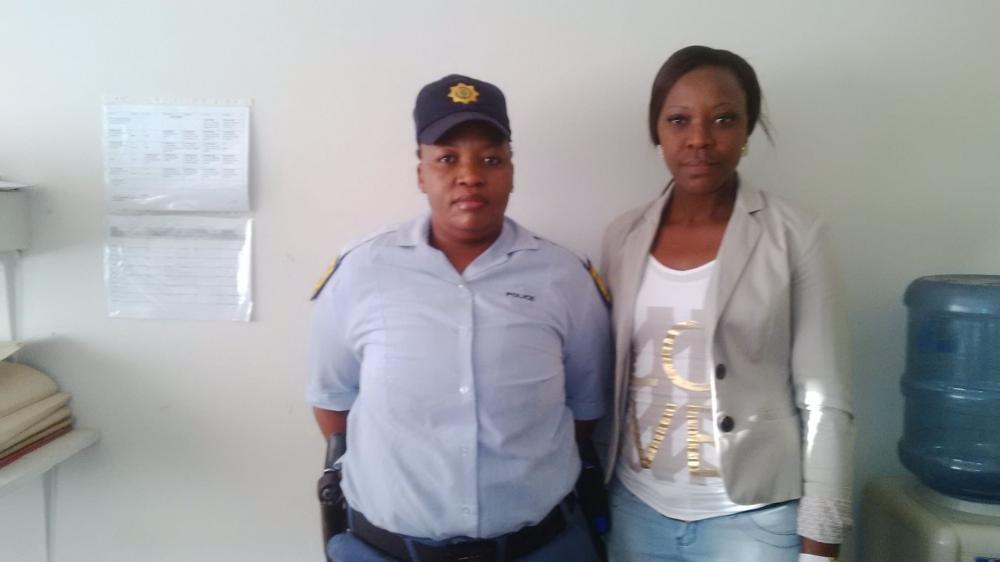 Fochville Officer Cecilia Seeikoei and VEC member Kholeka Ncwabe