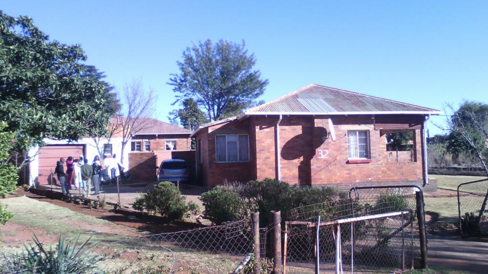 The house where the shooting incident took place at Blyvoor