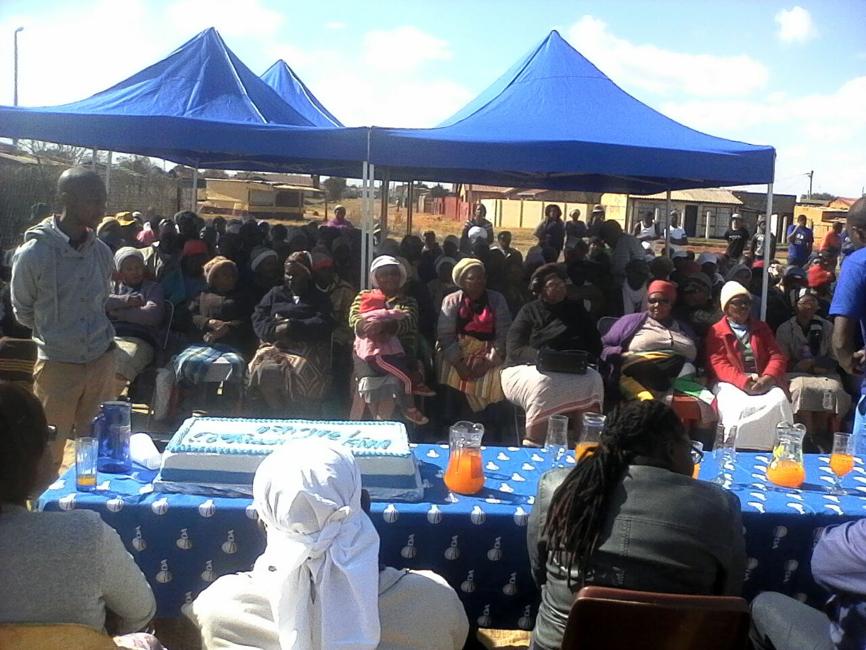 Speeches taking place during the event