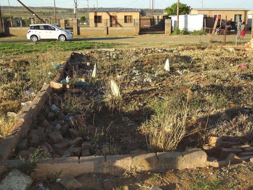This is not a formal graveyard and local children play on the littered graves.