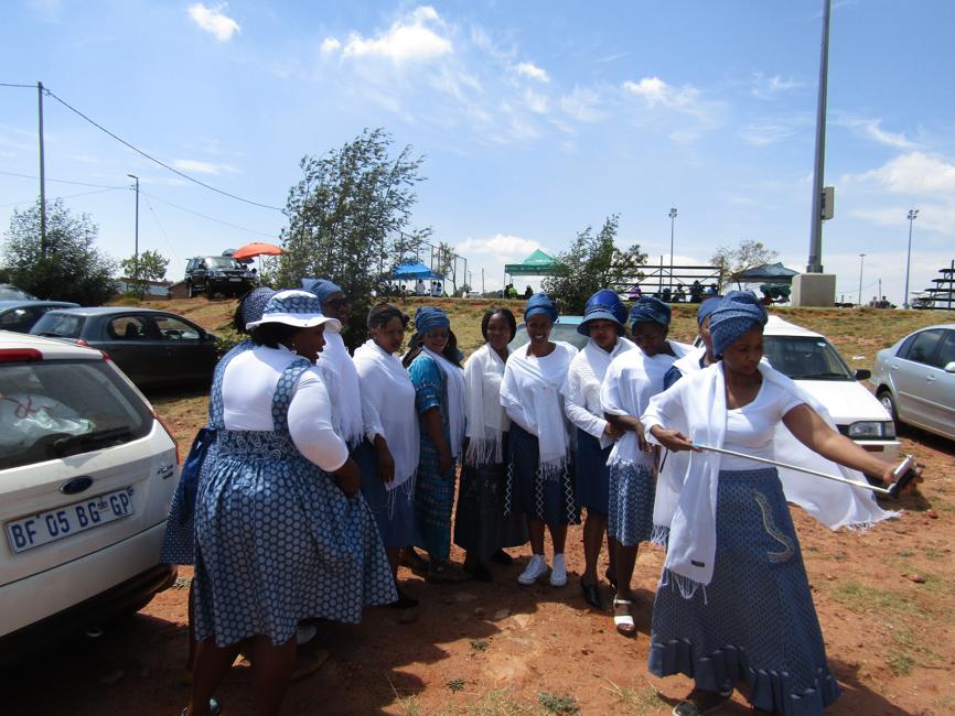Wes Rand Cluster in tswana traditional clothing