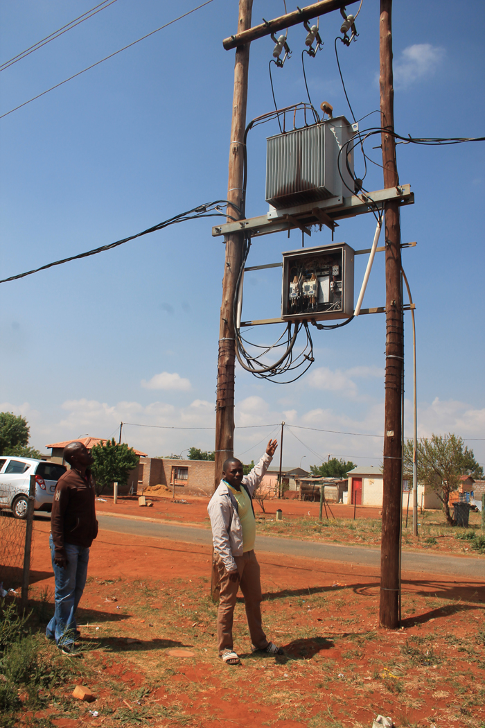 Other recently damaged electrical infrastructure.