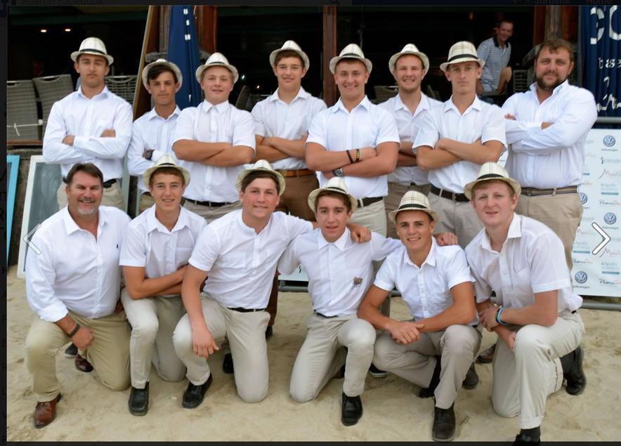 Die Rams 7’s rugby span – naaswenners van die Mauritius Internasionale 7’s Rugby Toernooi.