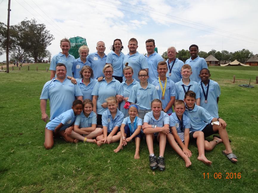 The Carletonville swimming club members who competed in the event were in front Aaliyah Mabanga, Amy Strydom, Mienke Rheeder, Marisan Grove, Bianca Janeke, Tiaan Wolfaardt and Nelius Strydom. In the middle are Gerrie Grove Jnr, Tammy van Niekerk, Melissa Raper, Lianne Raper, Caitlin Doran, Diwan Wolfaardt, Julian Rheede and Rameez Mabanga. At the back are Annalisa Freese, Anke Freese, Carsten Holfelder, Sharlene van Niekerk, Ben van Niekerk, Keenen Grove, Gerrie Snr Grove and Kealeboga Khoza.