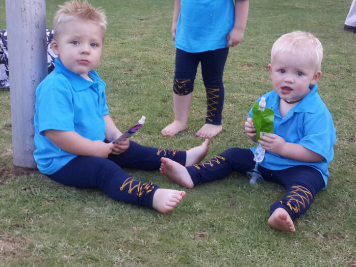 Aiden saam sy nuwe maatjie Nathan Winkler