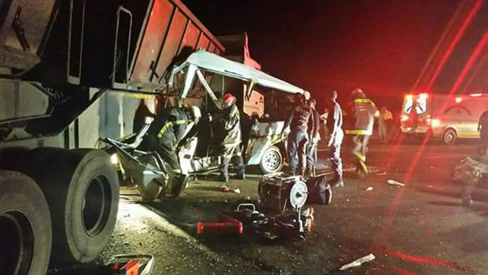 Taxi vs truck 1