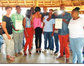Khutsong SAPS members at the yearend function.