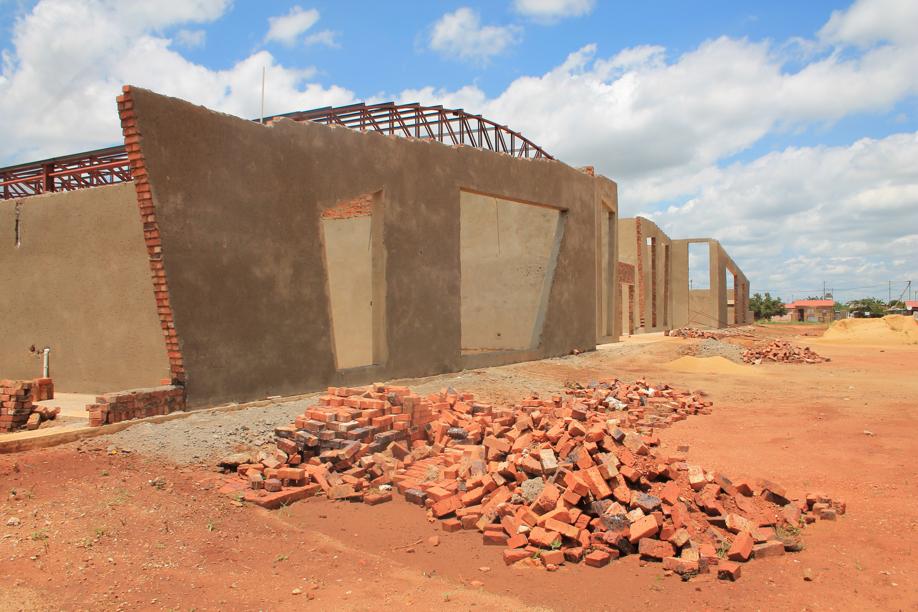 Work at the centre is still far from being completed.