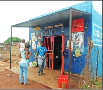 The shop that was robbed at Ext.3 in Khutsong