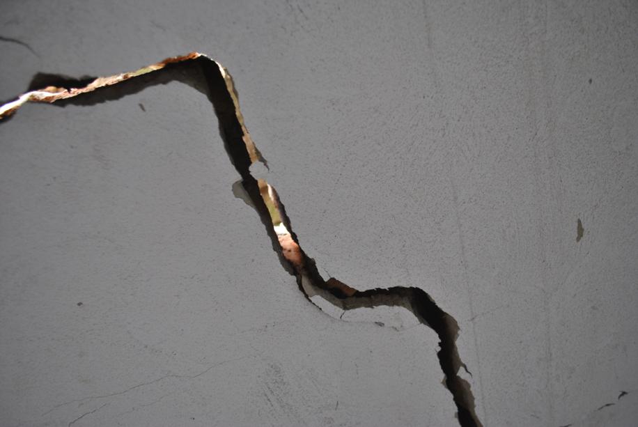 The wall with the biggest crack
