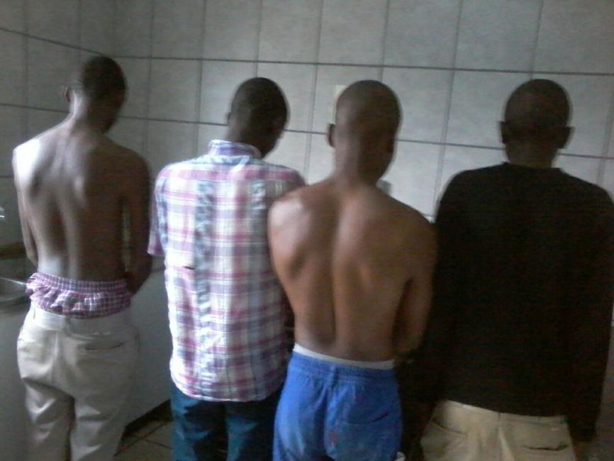 The four suspects arrested at Kokosi Township