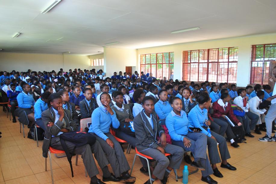 High School learners from different schools at tswasungu Highj school