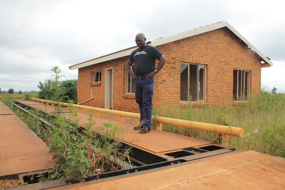 The weigh bridge at the facility is also still far from being ready for use.