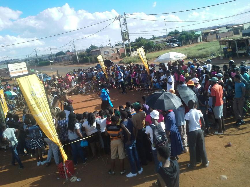 The stokvel taking place at Simunye Taxi Rank