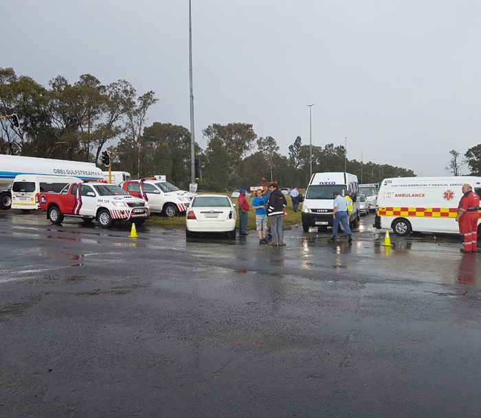 VANDERBIJLPARK - Five-vehicle collision leaves five injured.