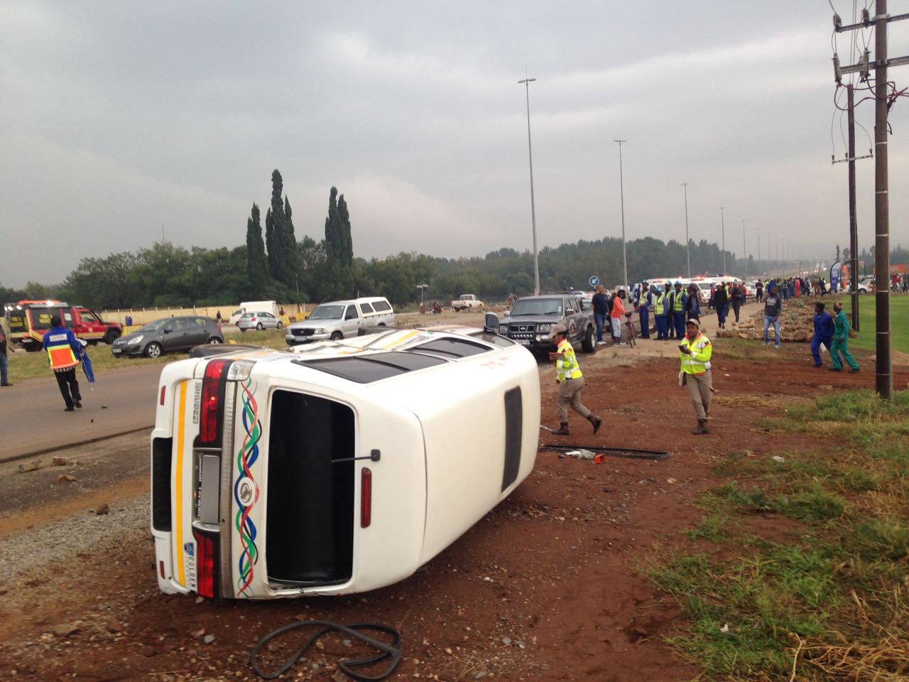 [CENTURION] - Two taxis collide leaving three injured.