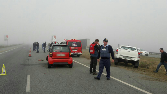 Volgens die Vrystaatse polisiewoordvoerder, Livhuhani Hani, het Chené die oggend in baie mistige toestande en druk verkeer in die rigting van Sasolburg gery, toe sy met haar motor teen die agterkant van ‘n bakkie voor haar gebots het.