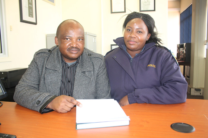 Sergeant Ntai Rantekane and Constable Zikhona Sifuba, showing that the police record from Wedela is correct