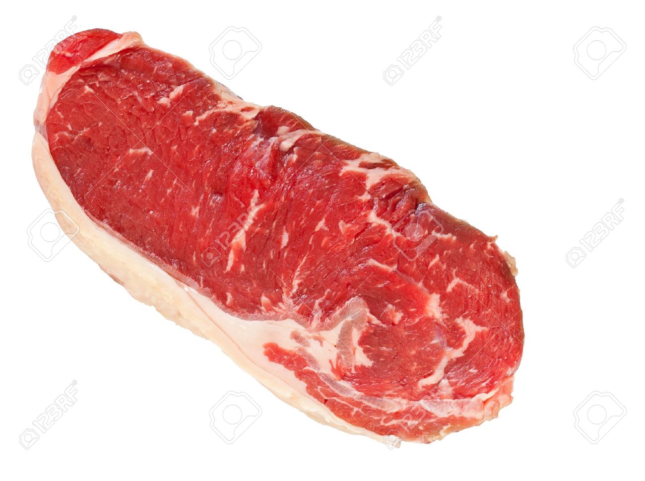 10940387-Raw-rump-steak-cut-from-roast-beef-isolated-on-white-background-Stock-Photo