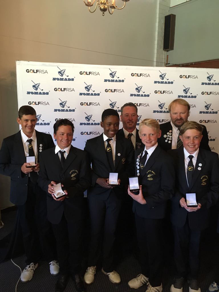 The Northwest u.13 golf team that ended as runners up at the Nationals.