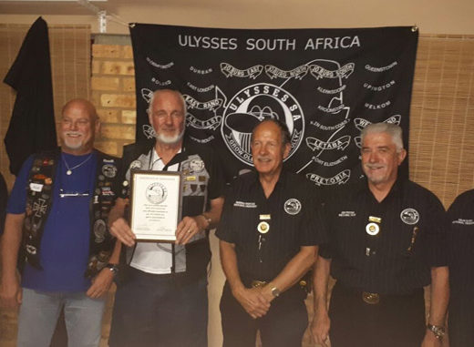 Julian Middleton [National Administrator/Secretary], Boyd Smit [Chapter Vice], Allan Ferguson [Chapter President], Hannes Wentzel [National President], Jan Putter [National Vice-President], Leon Roux [National Treasurer].